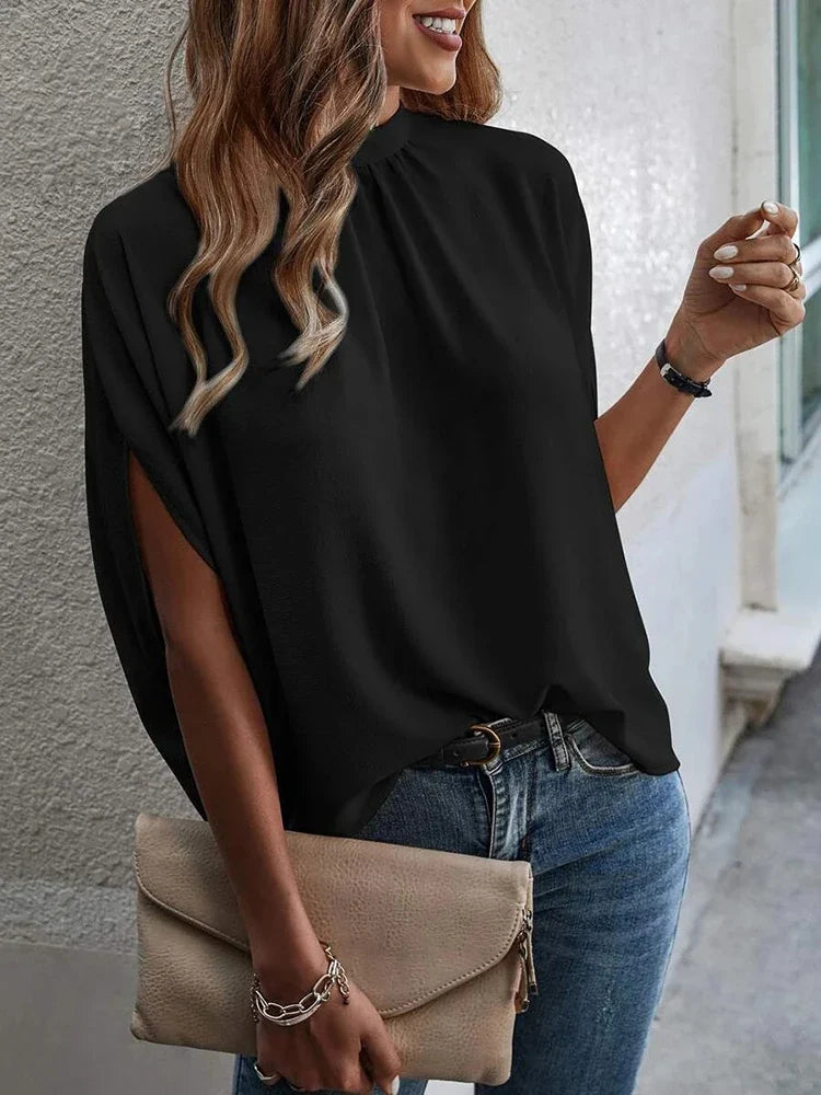 Jordyn - elegant loose top with batwing sleeves