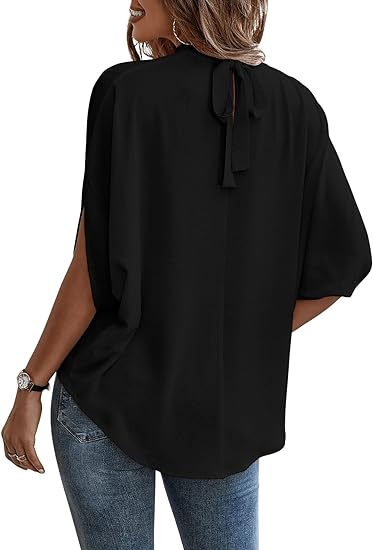 Jordyn - elegant loose top with batwing sleeves