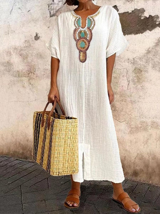 Rubi - breezy kaftan dress with ethnic accents