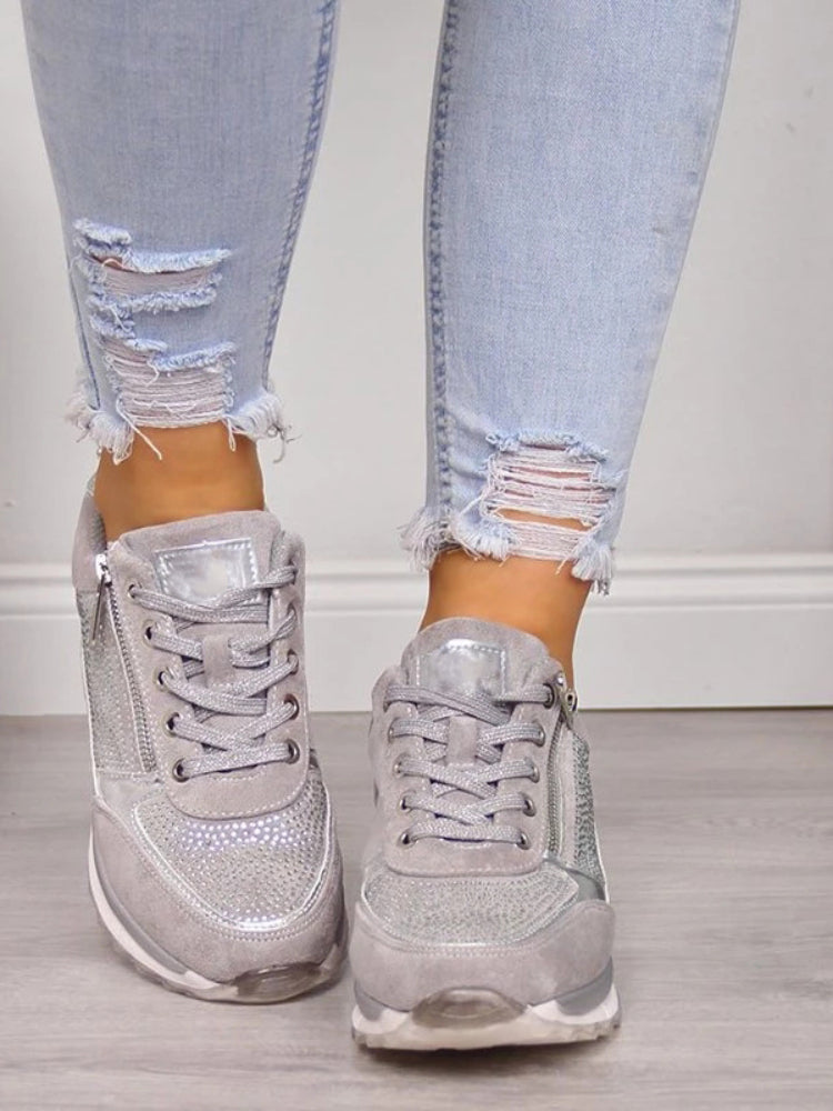 Betsy - casual lace-up shoes with zippers