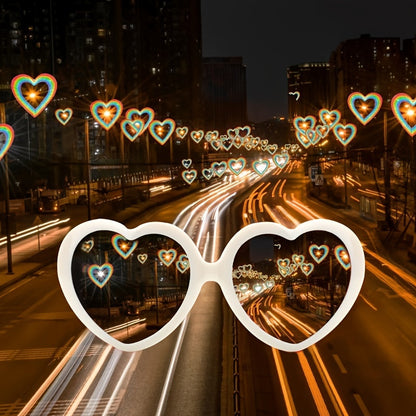 1+1 FREE See the World Through Hearts - Unique Bokeh Glasses for Magical Light Shows